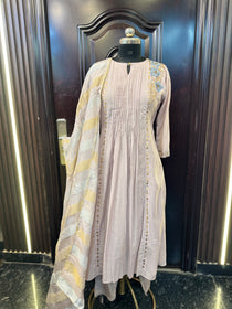 Rich Handwork Anarkali Set