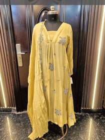 PASTEL CHINNON SUIT (YELLOW)
