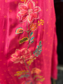Hot Pink Anarkali Set