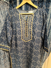Cotton Indigo Sharara