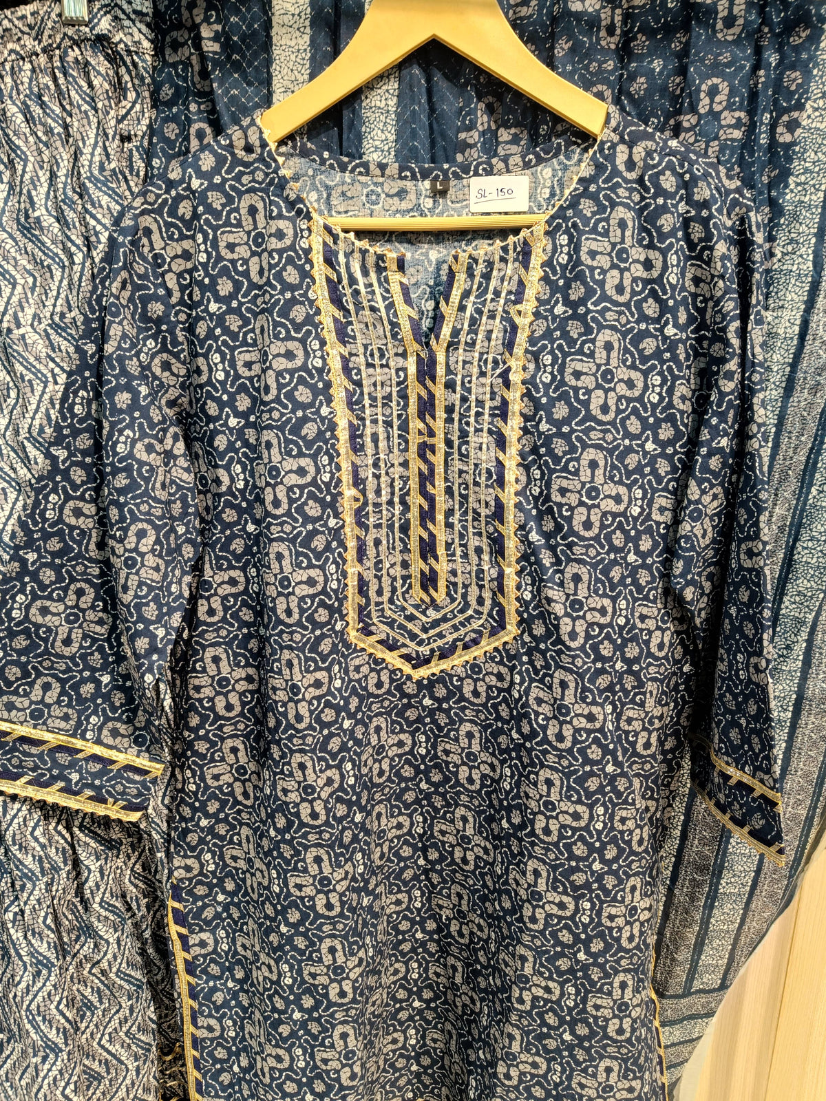 Cotton Indigo Sharara