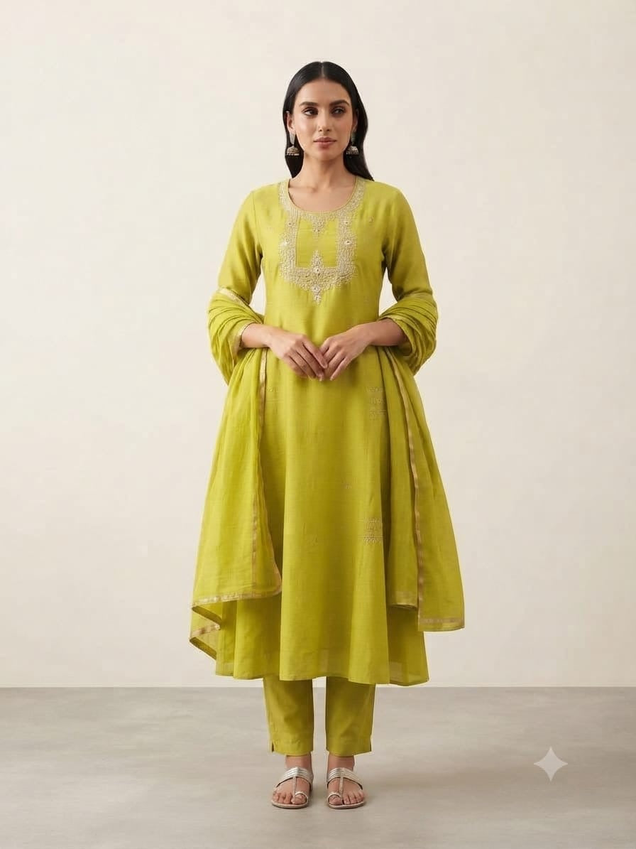 Zardosi Work Anarkali Suit