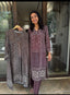 BROWN AJRAKH KURTA PANT SET