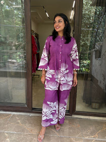 PURPLE ALINE COORDSET