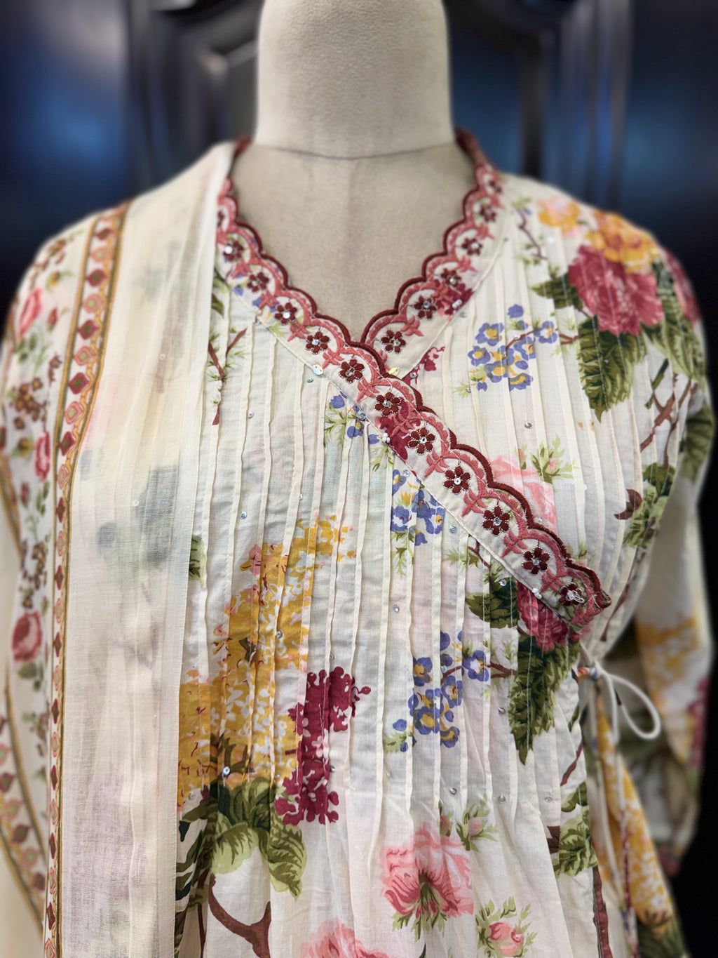 COTTON FLORAL ANGRAKHA