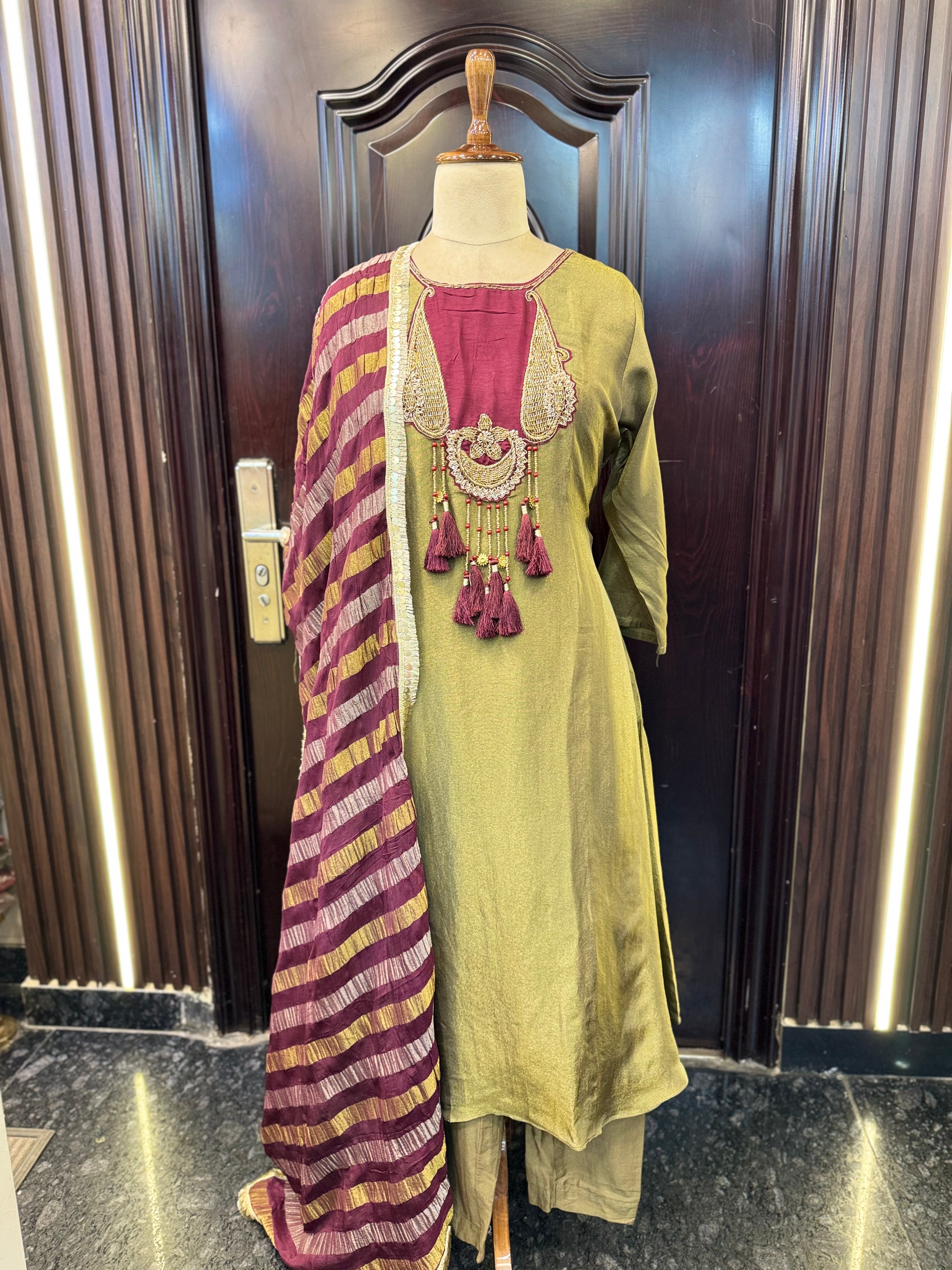 TISSUE TASSEL ANARKALI