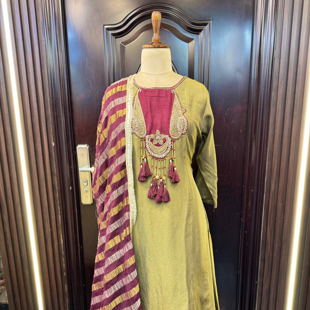 TISSUE TASSEL ANARKALI