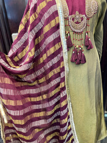TISSUE TASSEL ANARKALI
