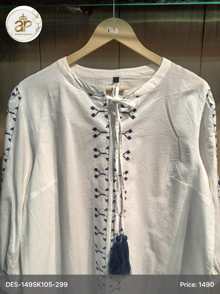 WHITE COTTON TOP
