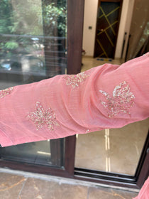 PEACH SEQUINS COORDSET