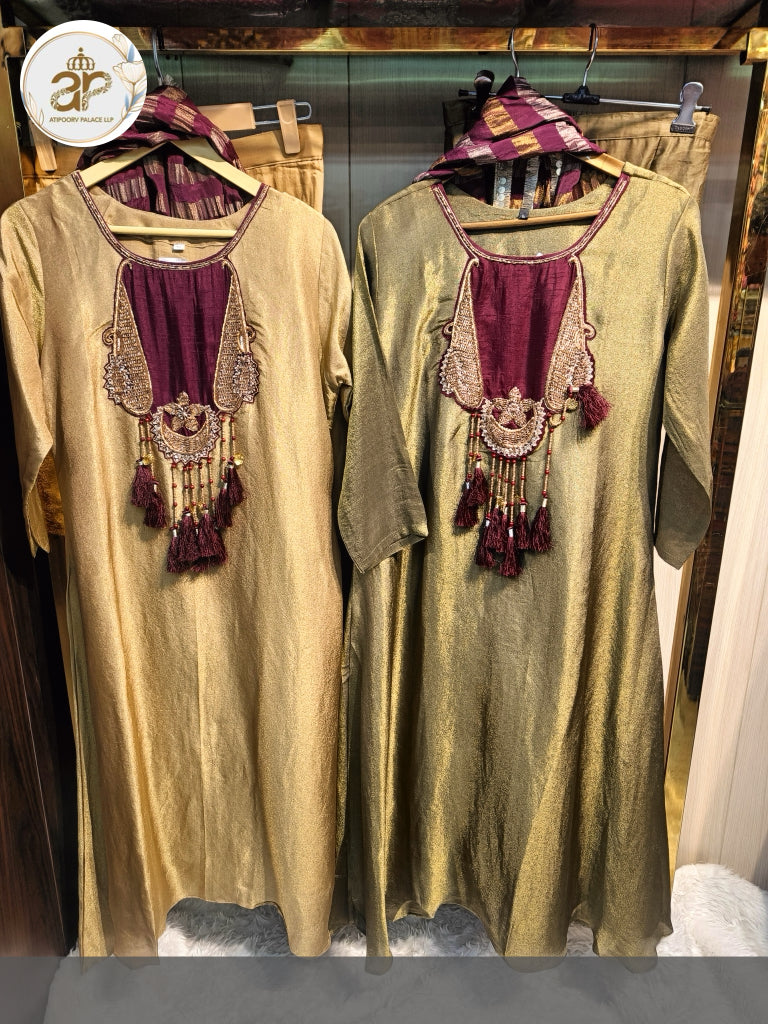 TISSUE SILK ALINE SUIT SET