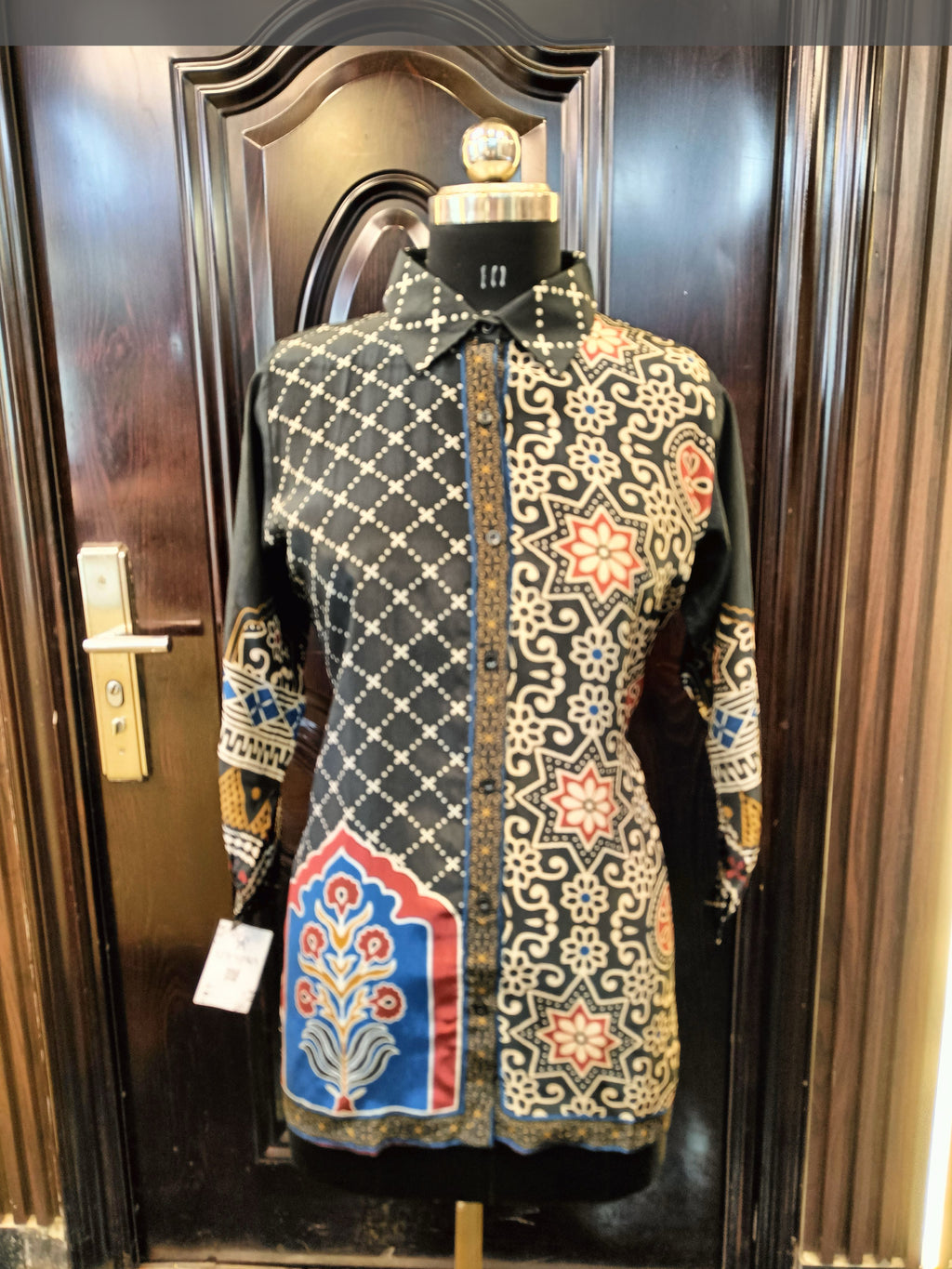 BLACK AJRAKH SHIRT