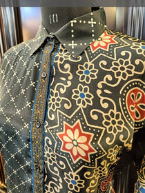 BLACK AJRAKH SHIRT