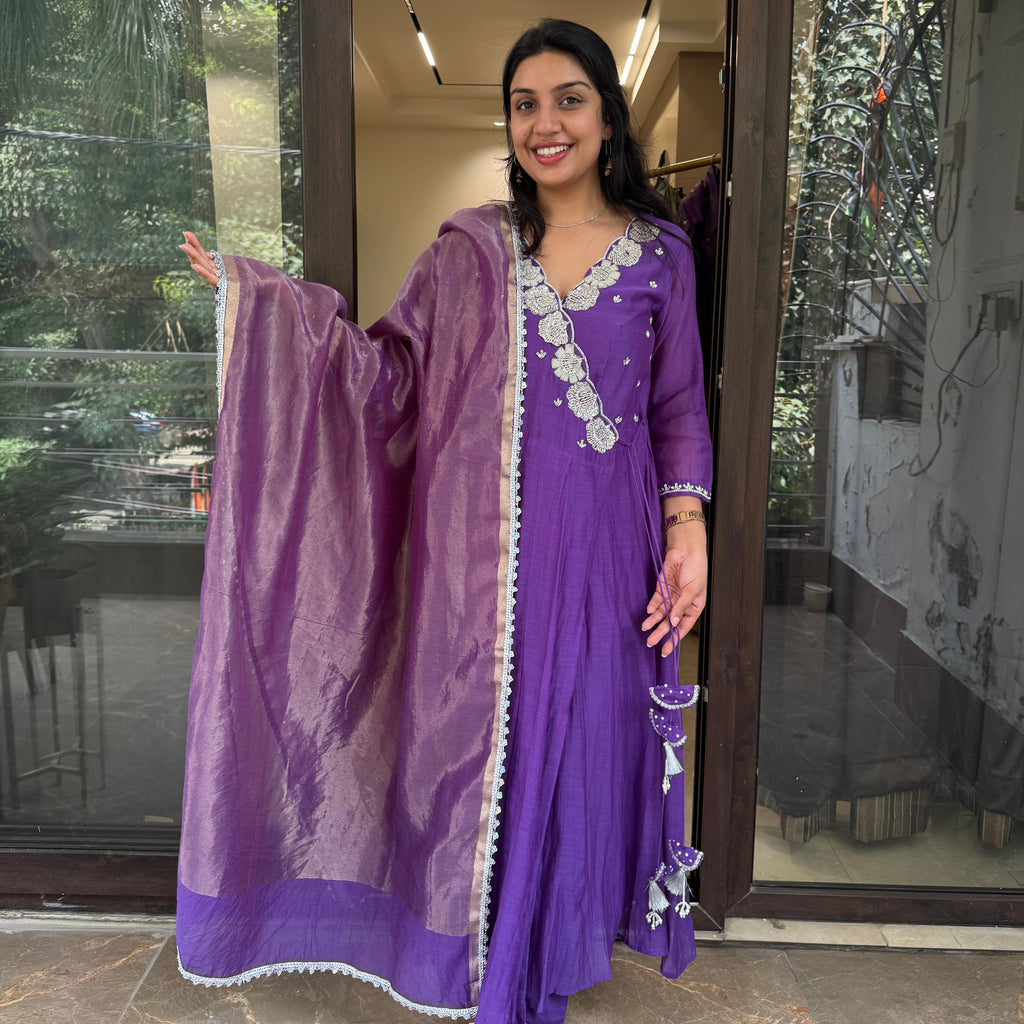 Purple Angrakha Set