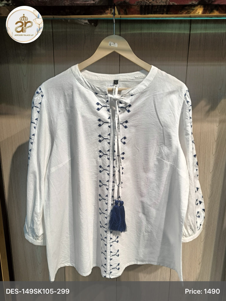 WHITE COTTON TOP