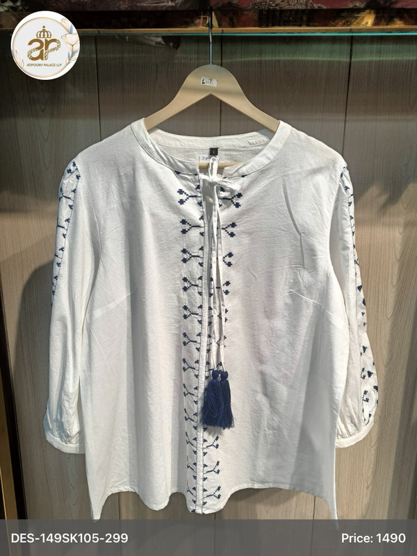 WHITE COTTON TOP