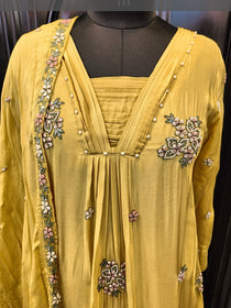PASTEL CHINNON SUIT (YELLOW)