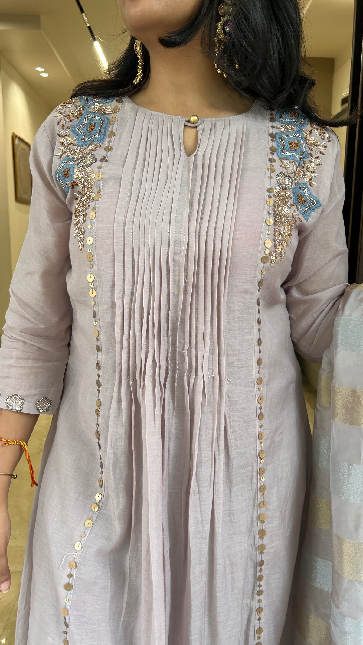 Rich Handwork Anarkali Set