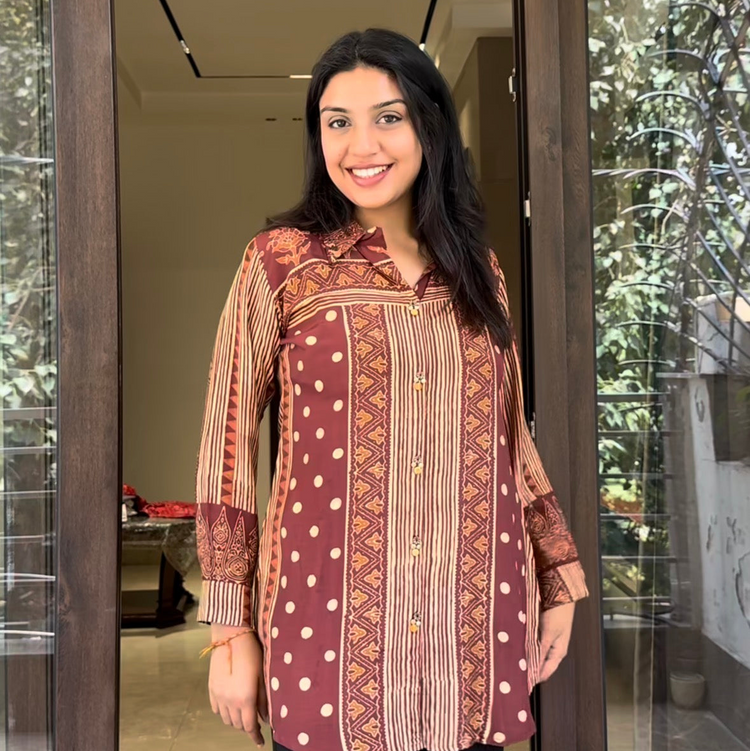 AJRAKH SHIRTS RUST Main image