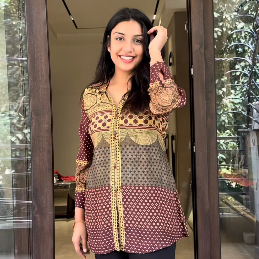 AJRAKH SHIRTS GREEN