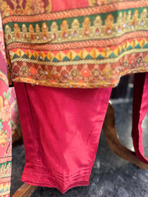 RED ORANGE DIGITAL SUIT SET