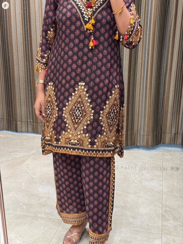 MAROON WINE COORDSET