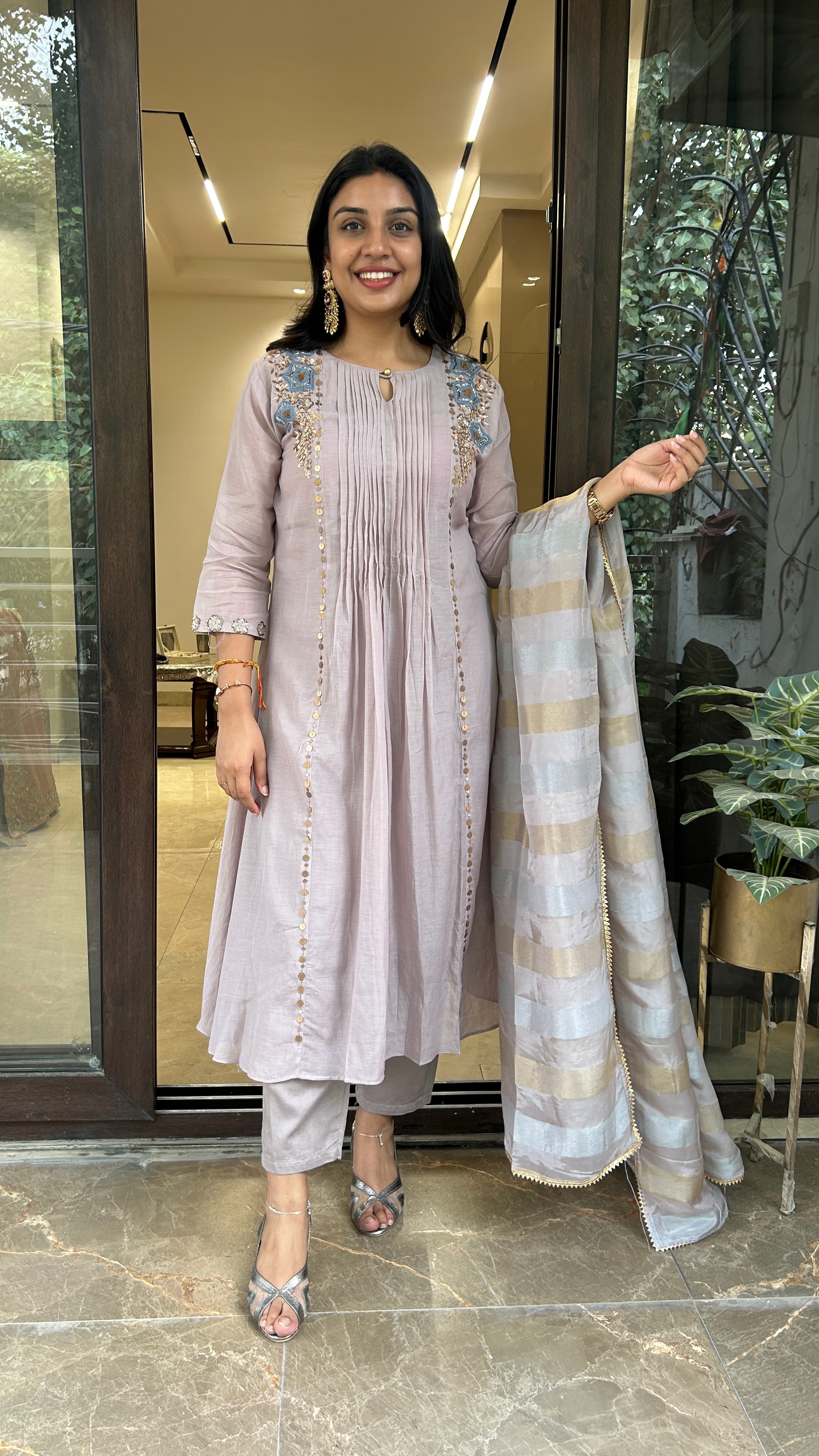 Rich Handwork Anarkali Set Secondary image