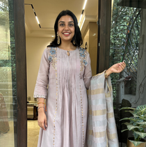 Rich Handwork Anarkali Set
