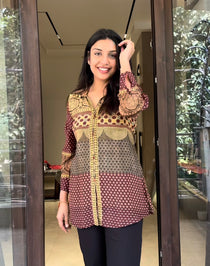 AJRAKH SHIRTS GREEN