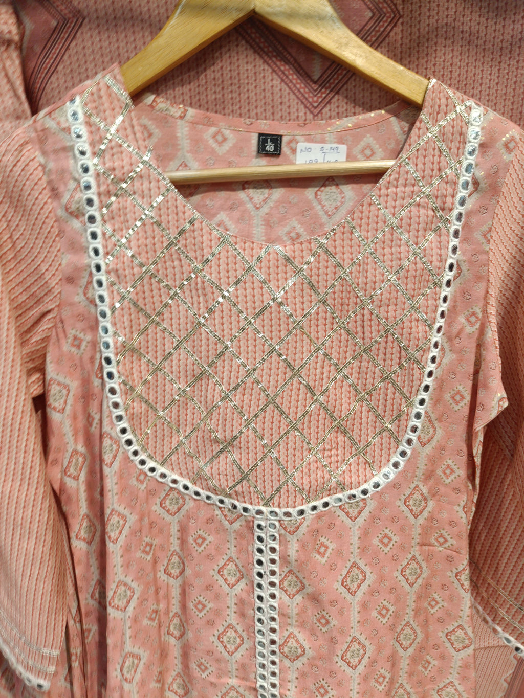 Pink Muslin Sharara