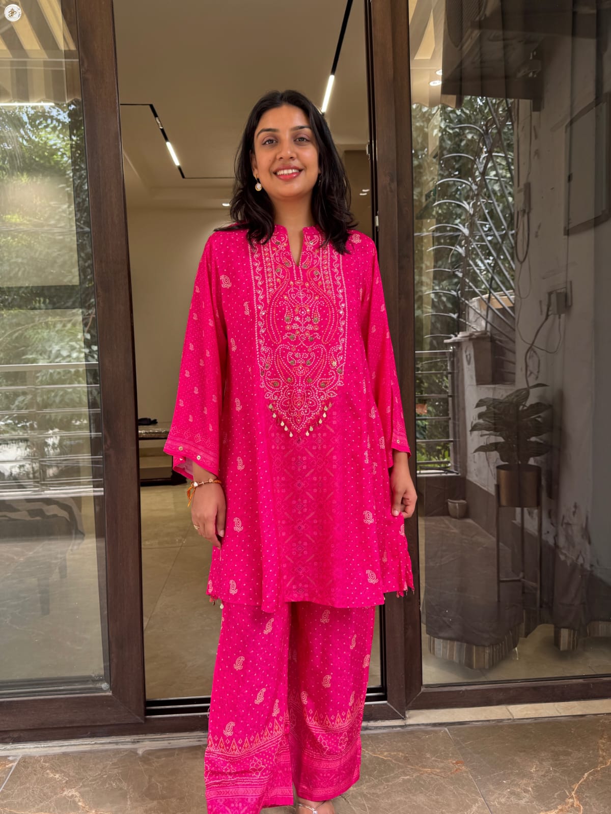 PINK BANDNI COORDSET