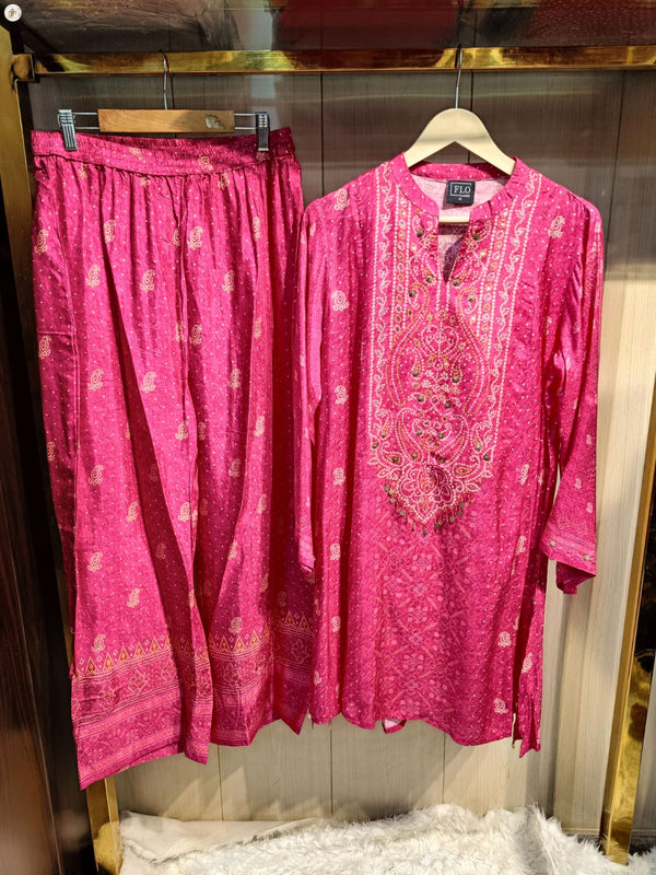 PINK BANDNI COORDSET