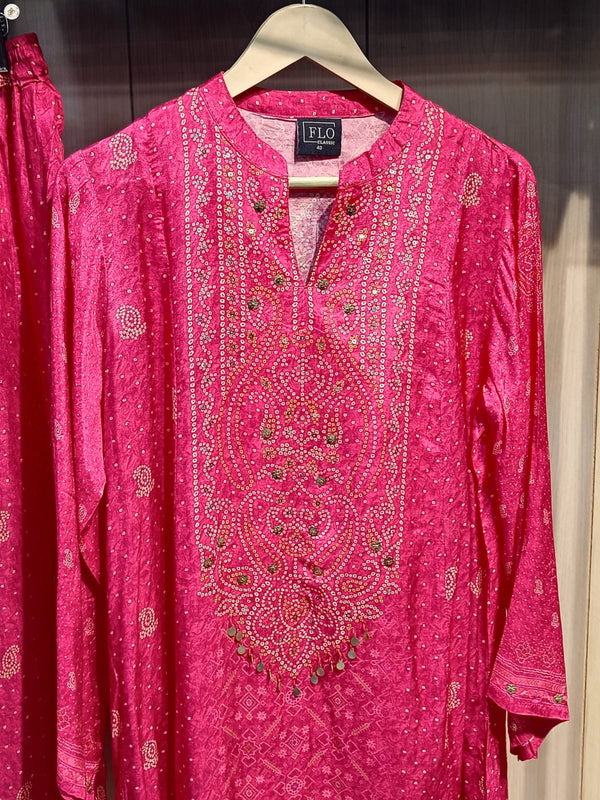 PINK BANDNI COORDSET