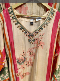 PEACH LONG SHARARA