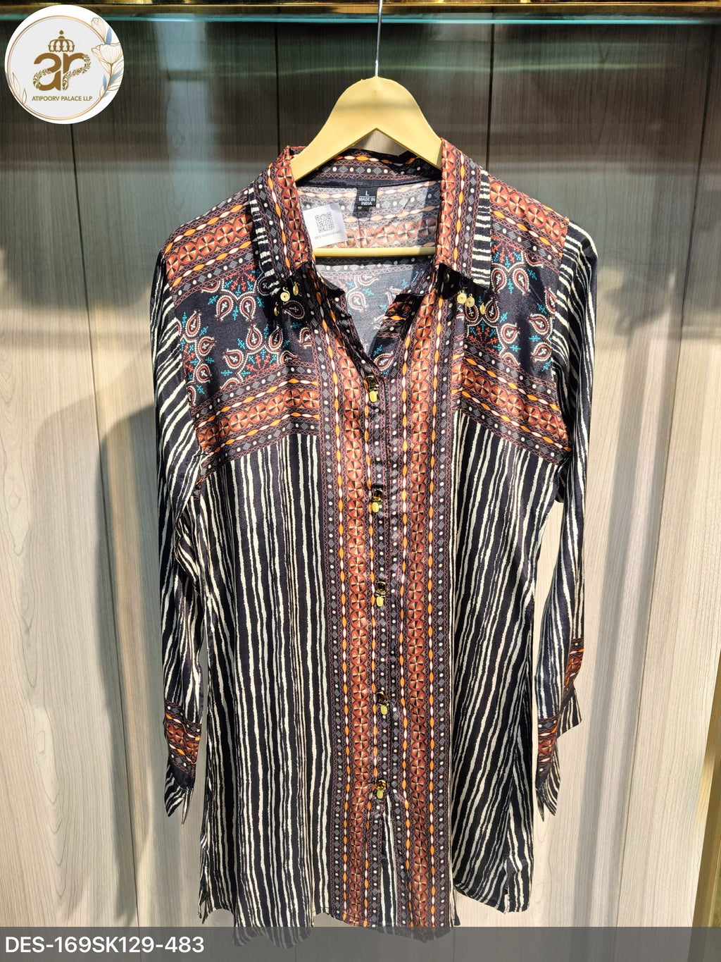 AJRAKH SHIRTS BLACK