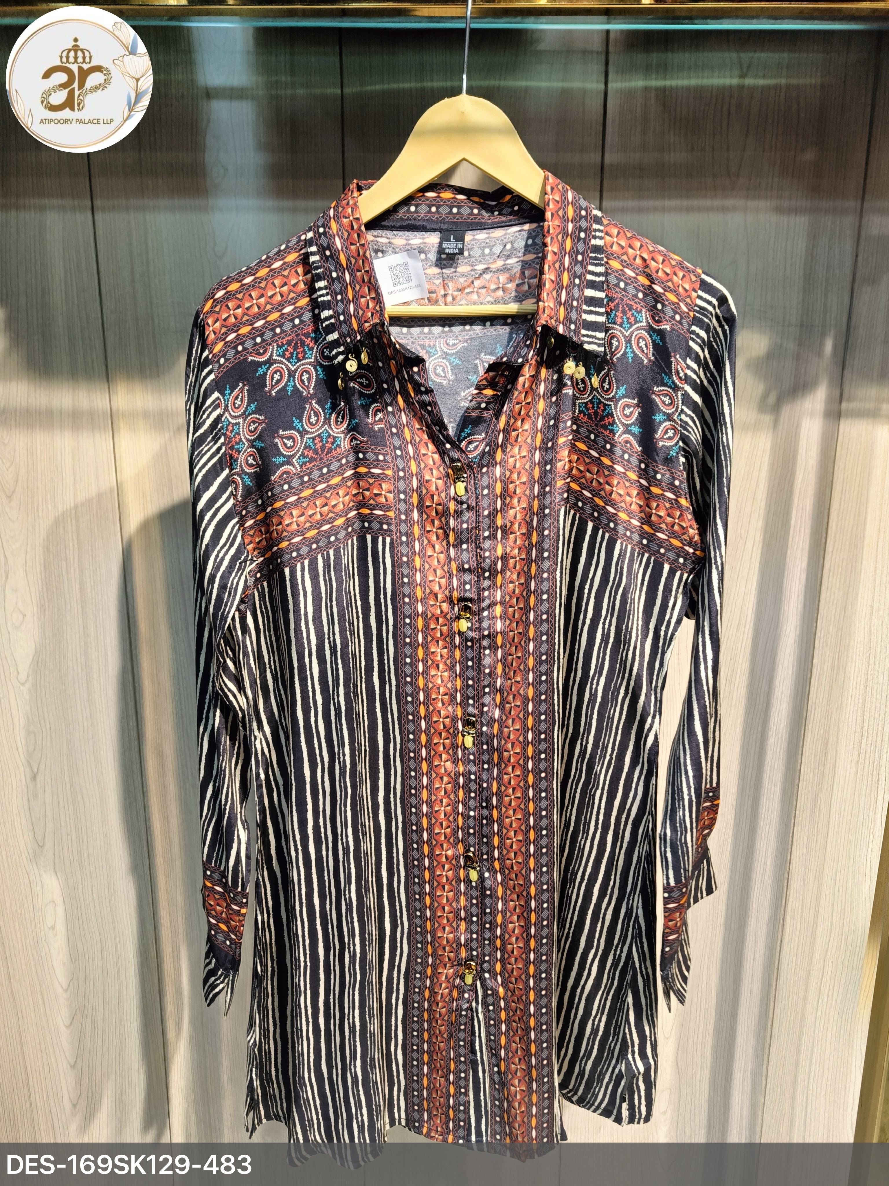 AJRAKH SHIRTS BLACK