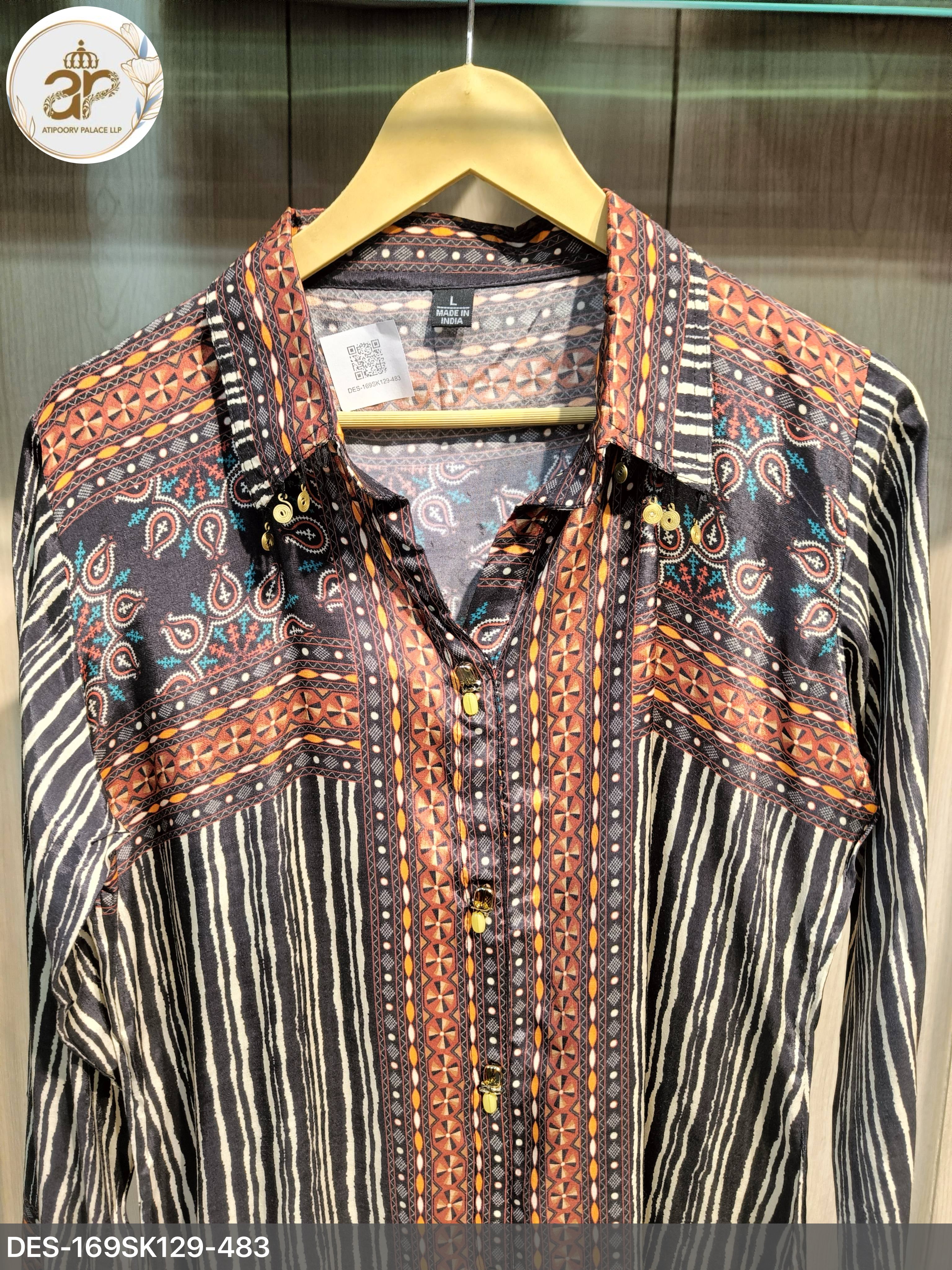 AJRAKH SHIRTS BLACK