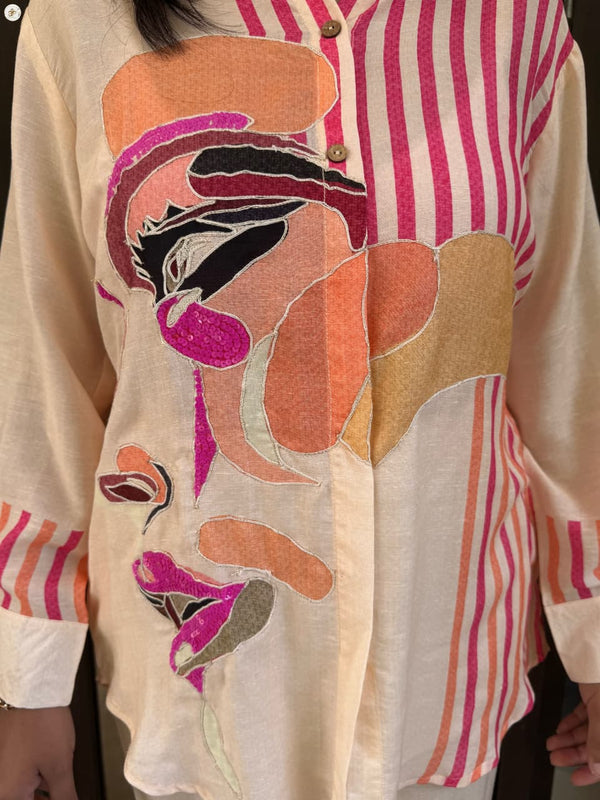 PASTEL EMBRODIERY COORDSET