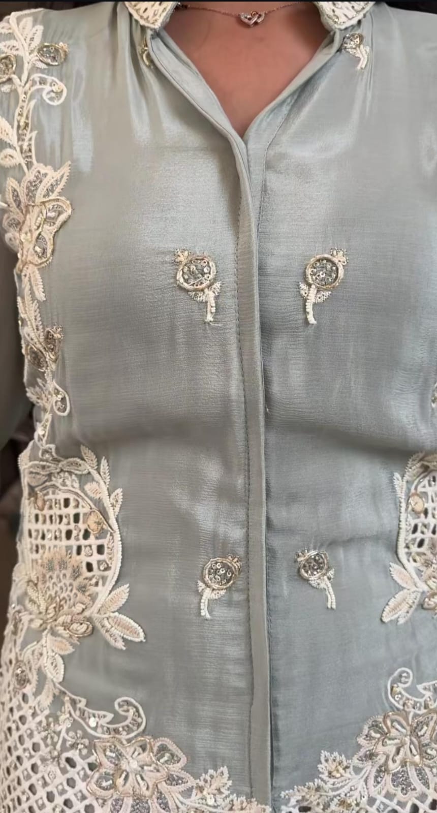 PASTEL CUTWORK COORDSET