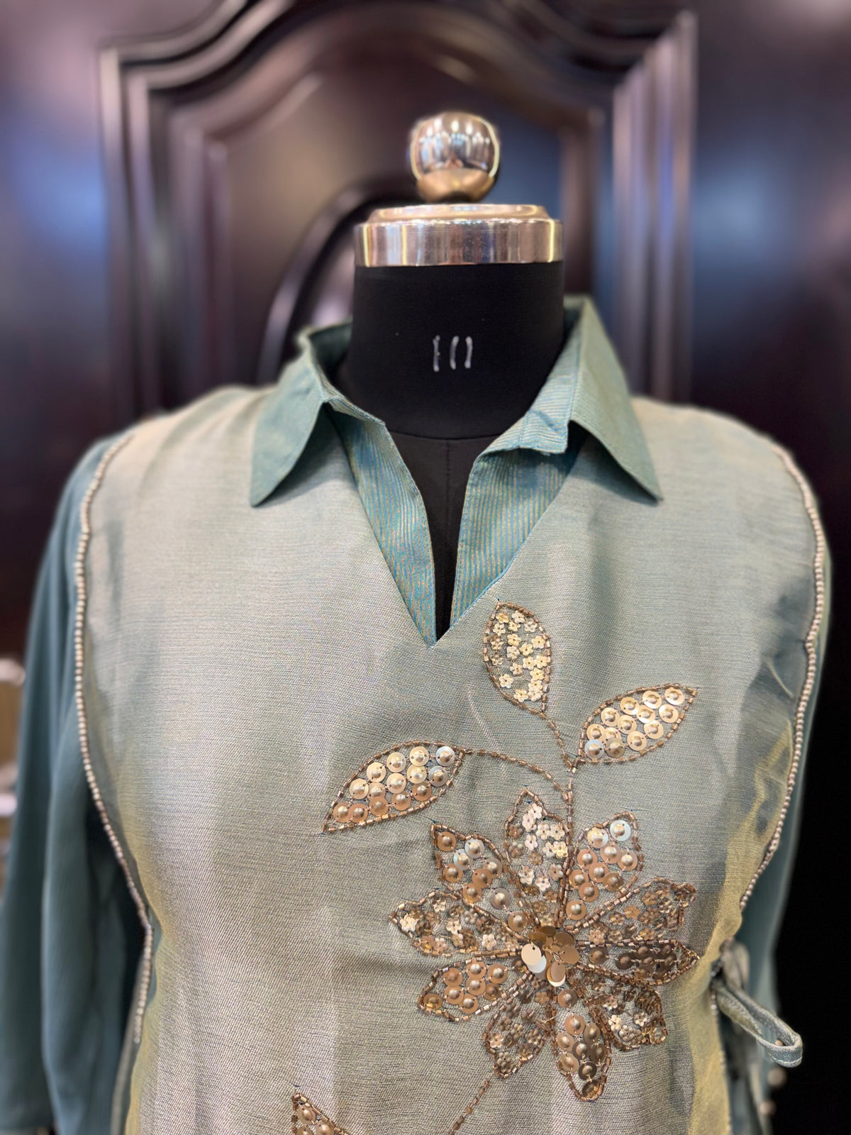 Embroidery Co-ord with Flap