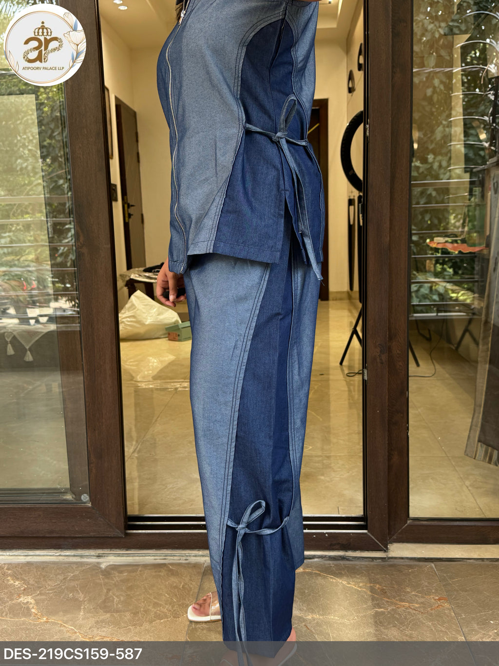 BLUE DEMIN COORDSET