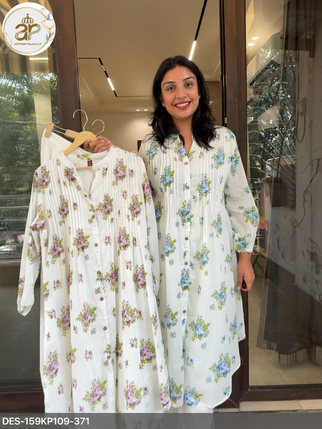 FLORAL MUL KURTA SET
