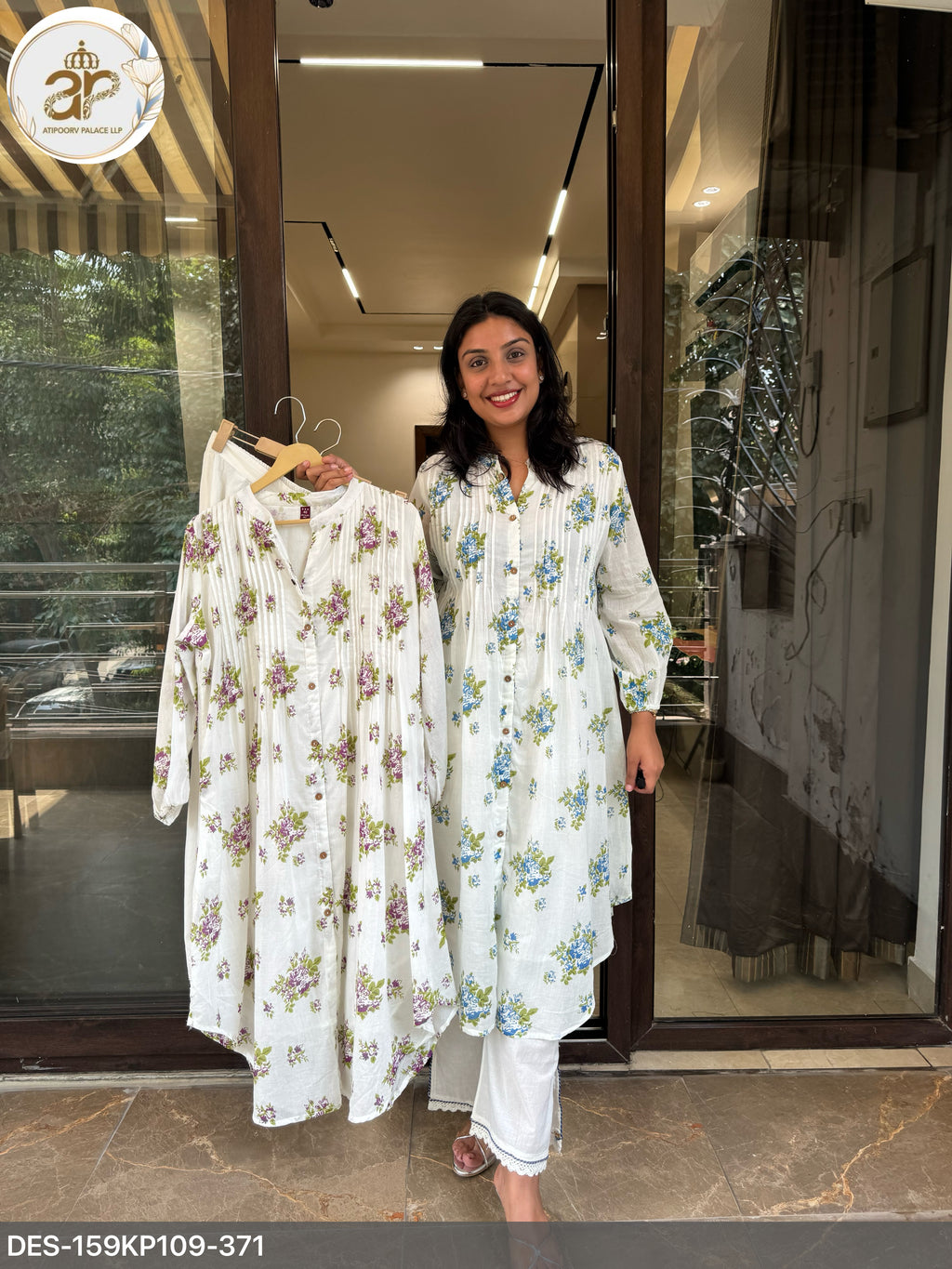 FLORAL MUL KURTA SET