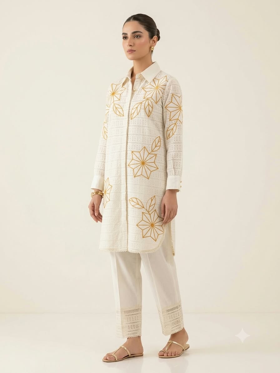 White Shifli Coord