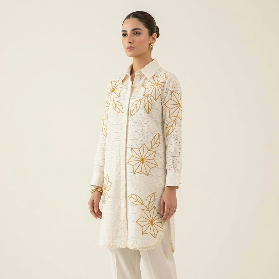 White Shifli Coord