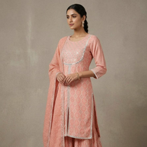 Pink Muslin Sharara