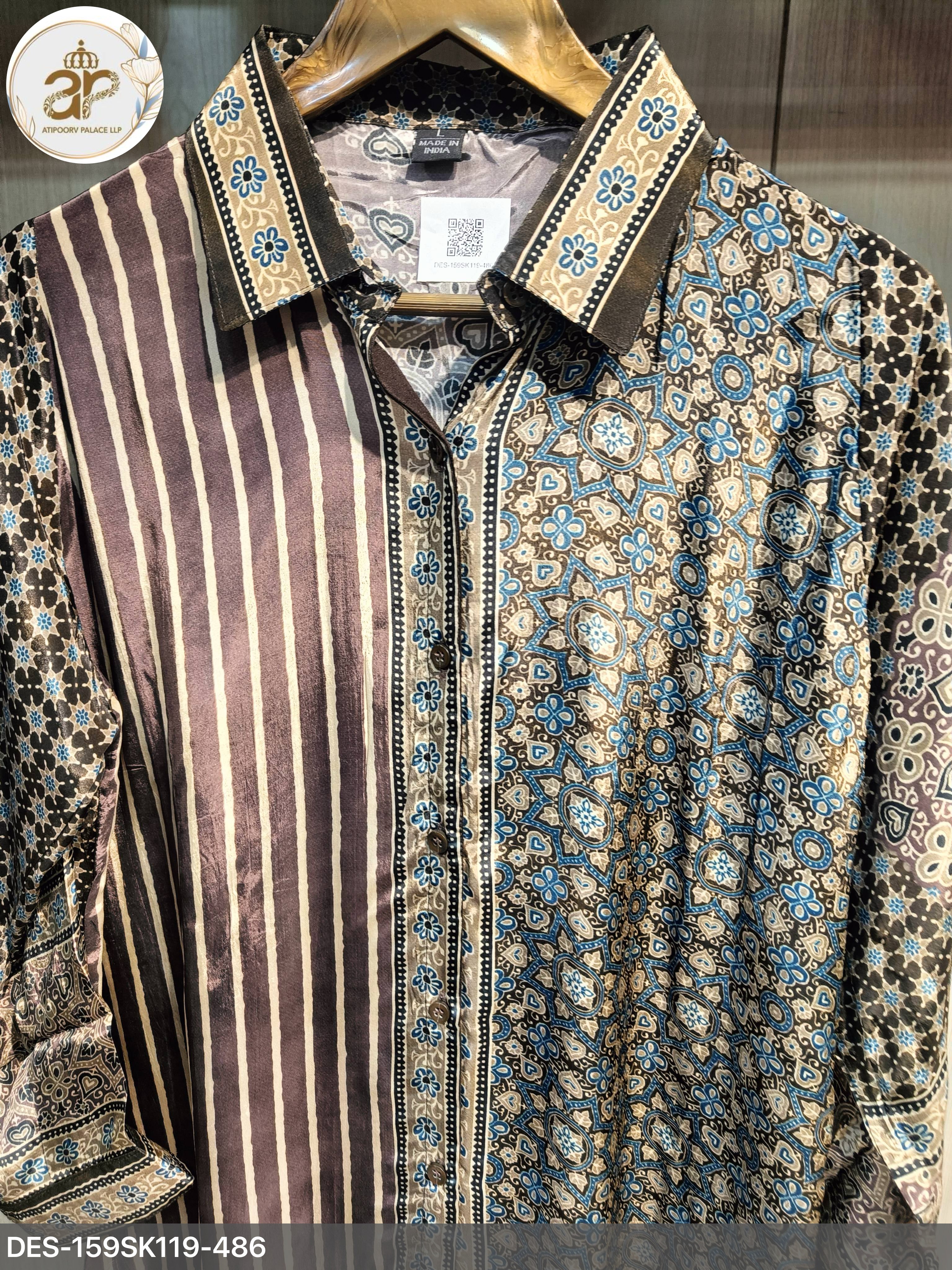 AJRAKH SHIRTS BROWN