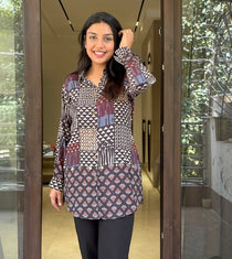 AJRAKH SHIRT GEOMETRIC