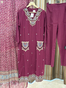 EMBROIDERY SUIT SET