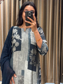 GEOMETRIC FLORAL SUIT SET